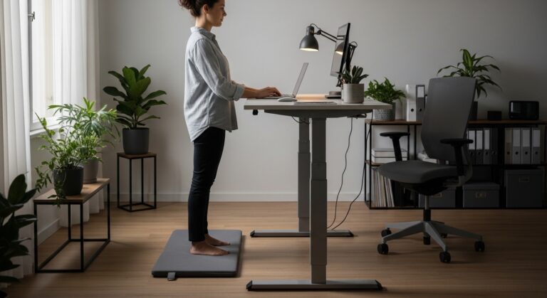 Learn how to transition to a standing desk comfortably