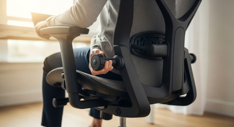 Ergonomic chair adjustment for lower back pain relief guide