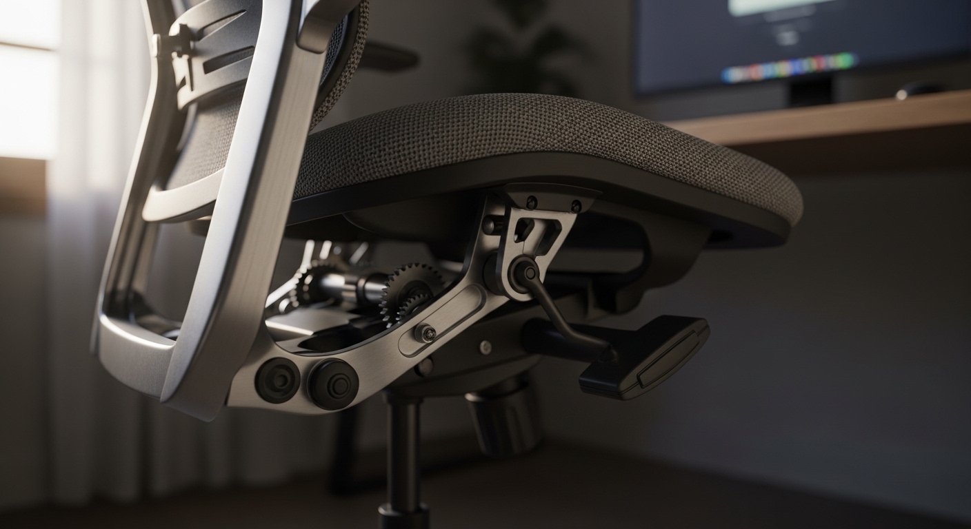 how to adjust ergonomic chair seat pan depth