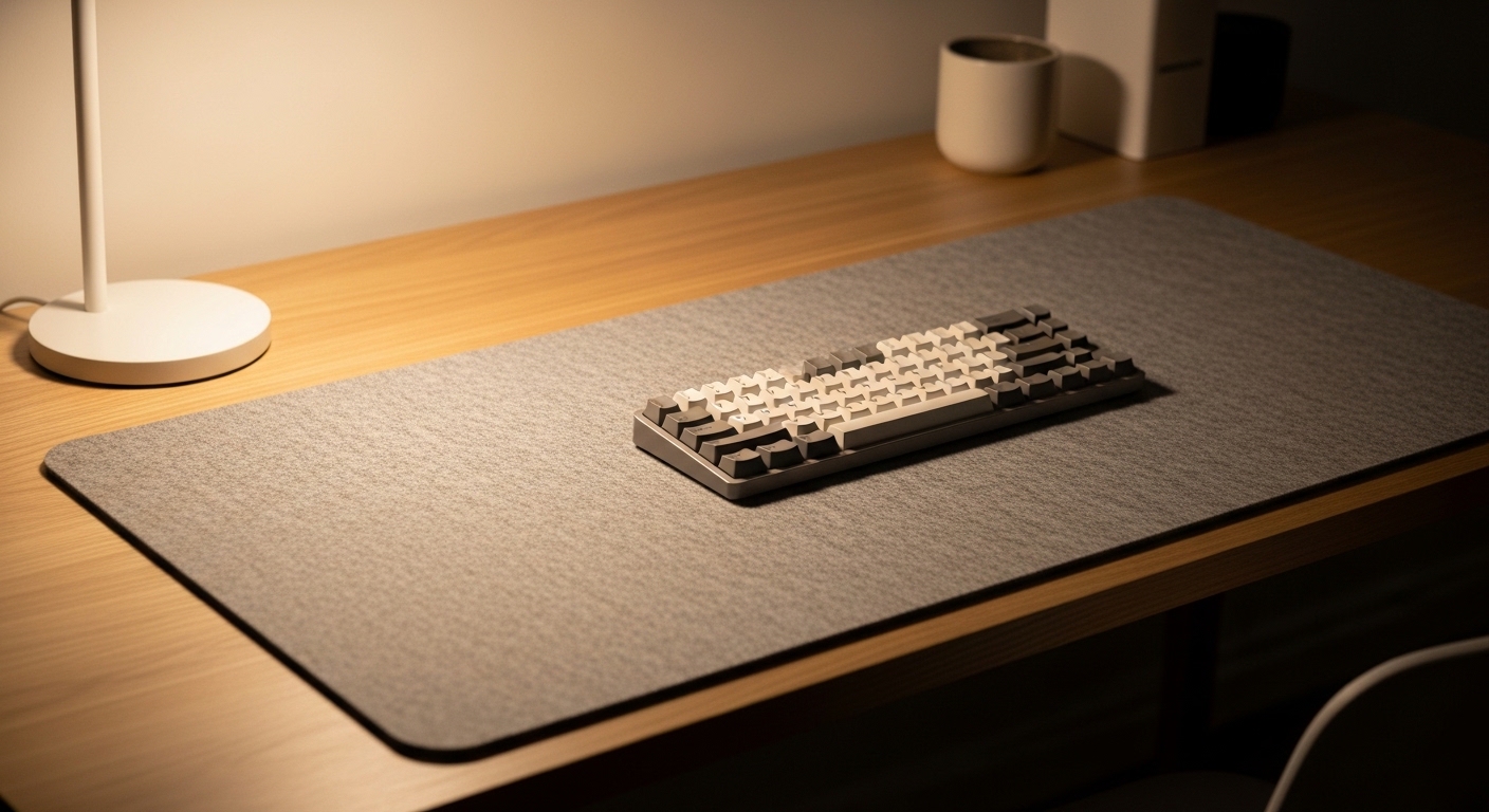 how to clean a felt desk mat